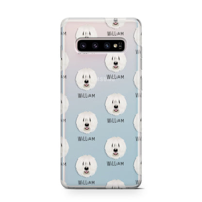 Komondor Icon with Name Samsung Galaxy S10 Case