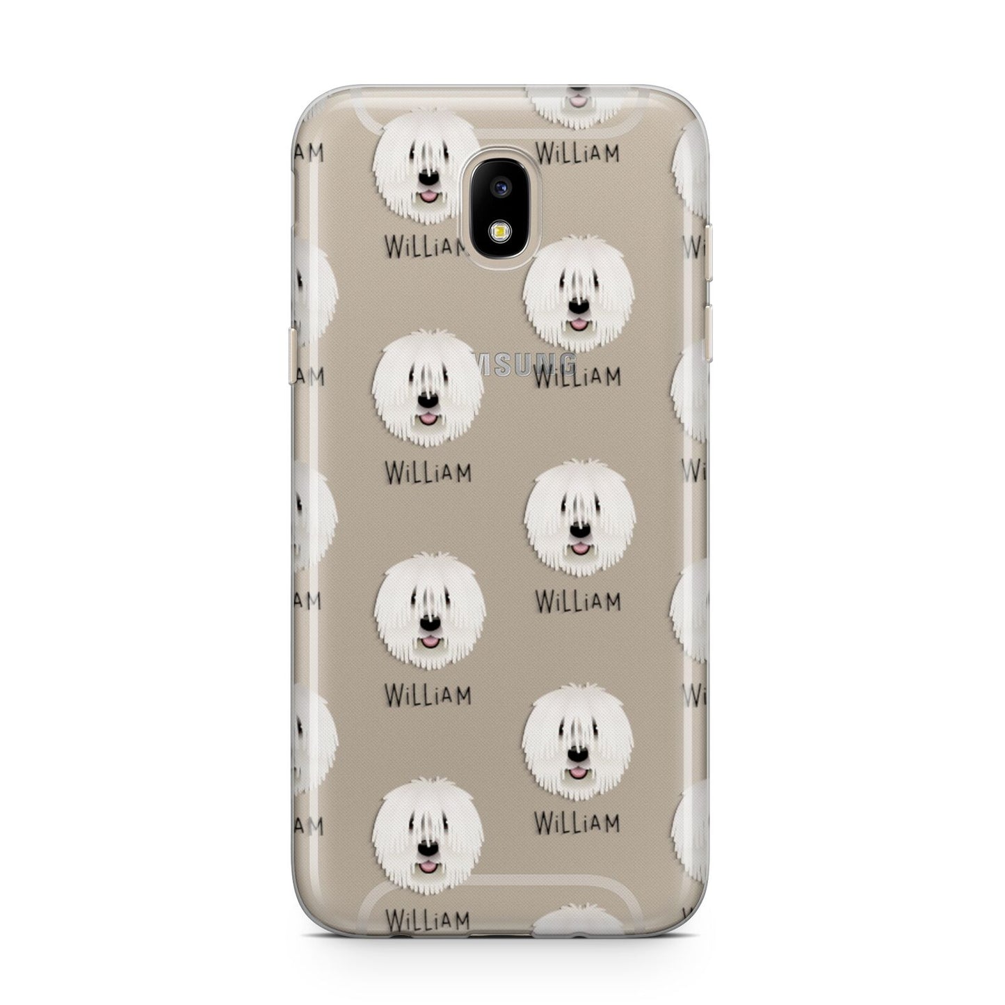 Komondor Icon with Name Samsung J5 2017 Case