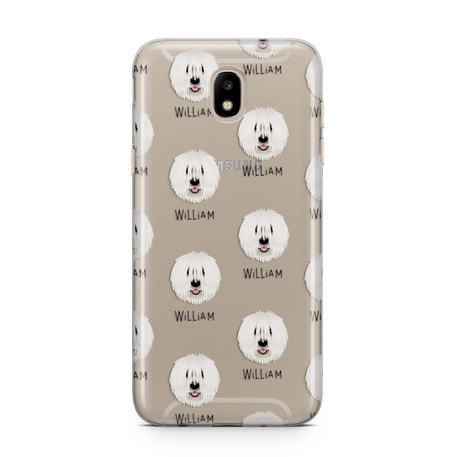 Komondor Icon with Name Samsung J5 2017 Case