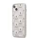 Komondor Icon with Name iPhone 14 Plus Glitter Tough Case Starlight Angled Image