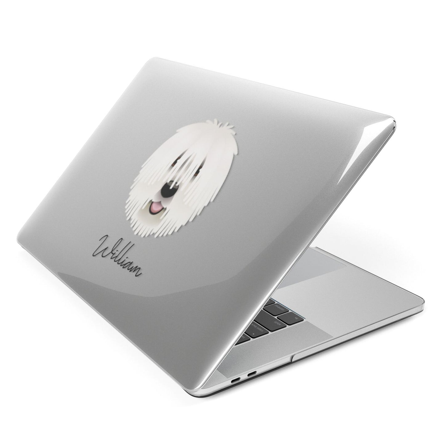 Komondor Personalised Apple MacBook Case Side View