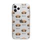 Kooikerhondje Icon with Name Apple iPhone 11 Pro in Silver with Bumper Case