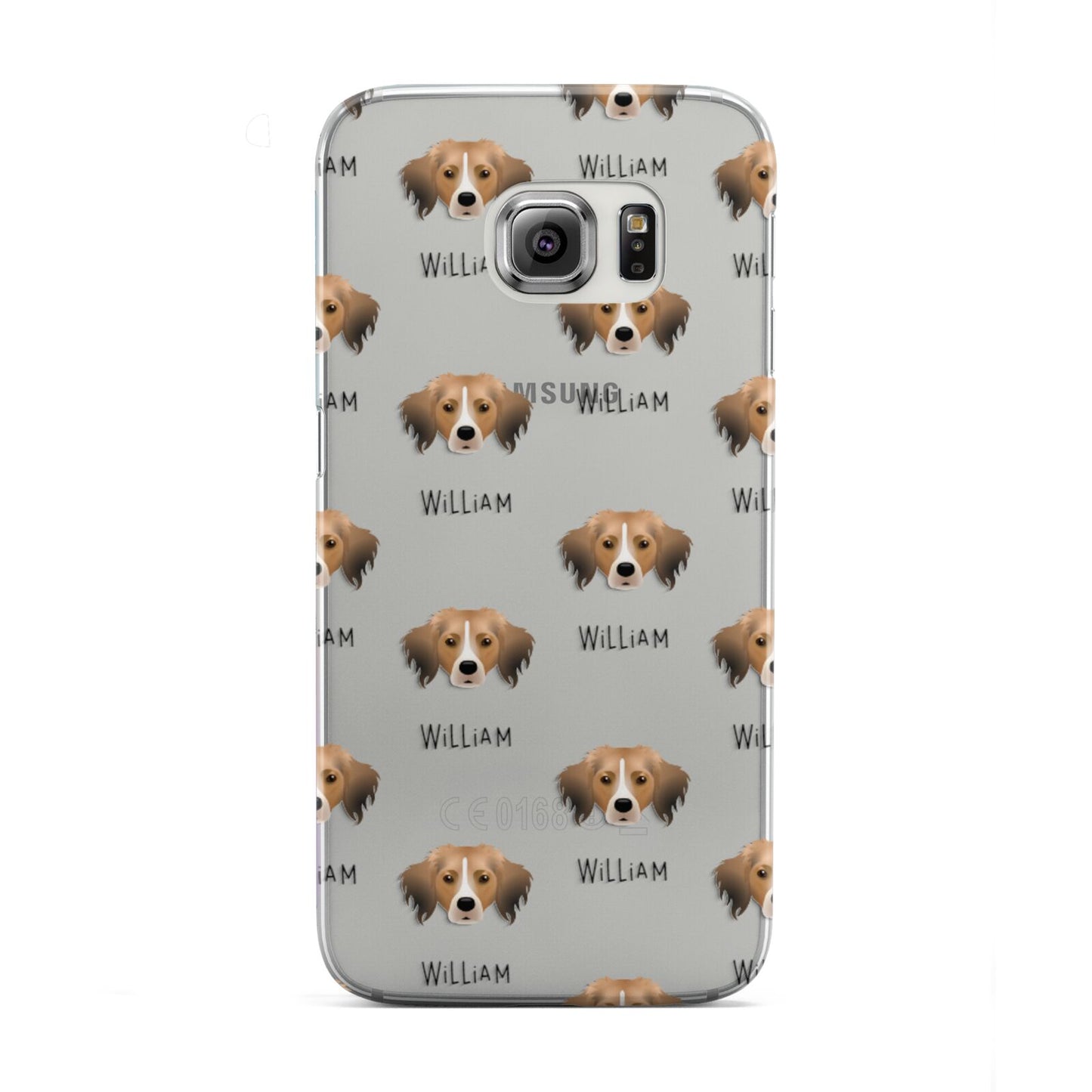 Kooikerhondje Icon with Name Samsung Galaxy S6 Edge Case
