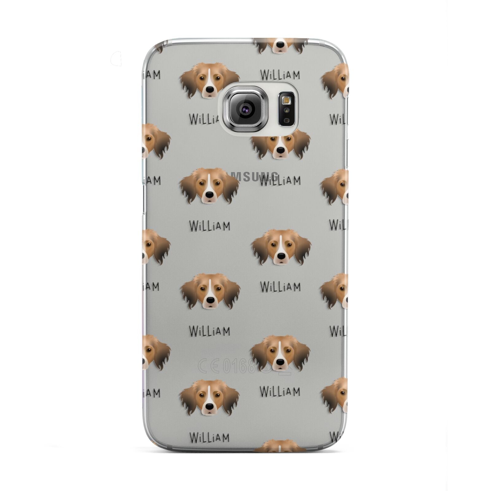 Kooikerhondje Icon with Name Samsung Galaxy S6 Edge Case