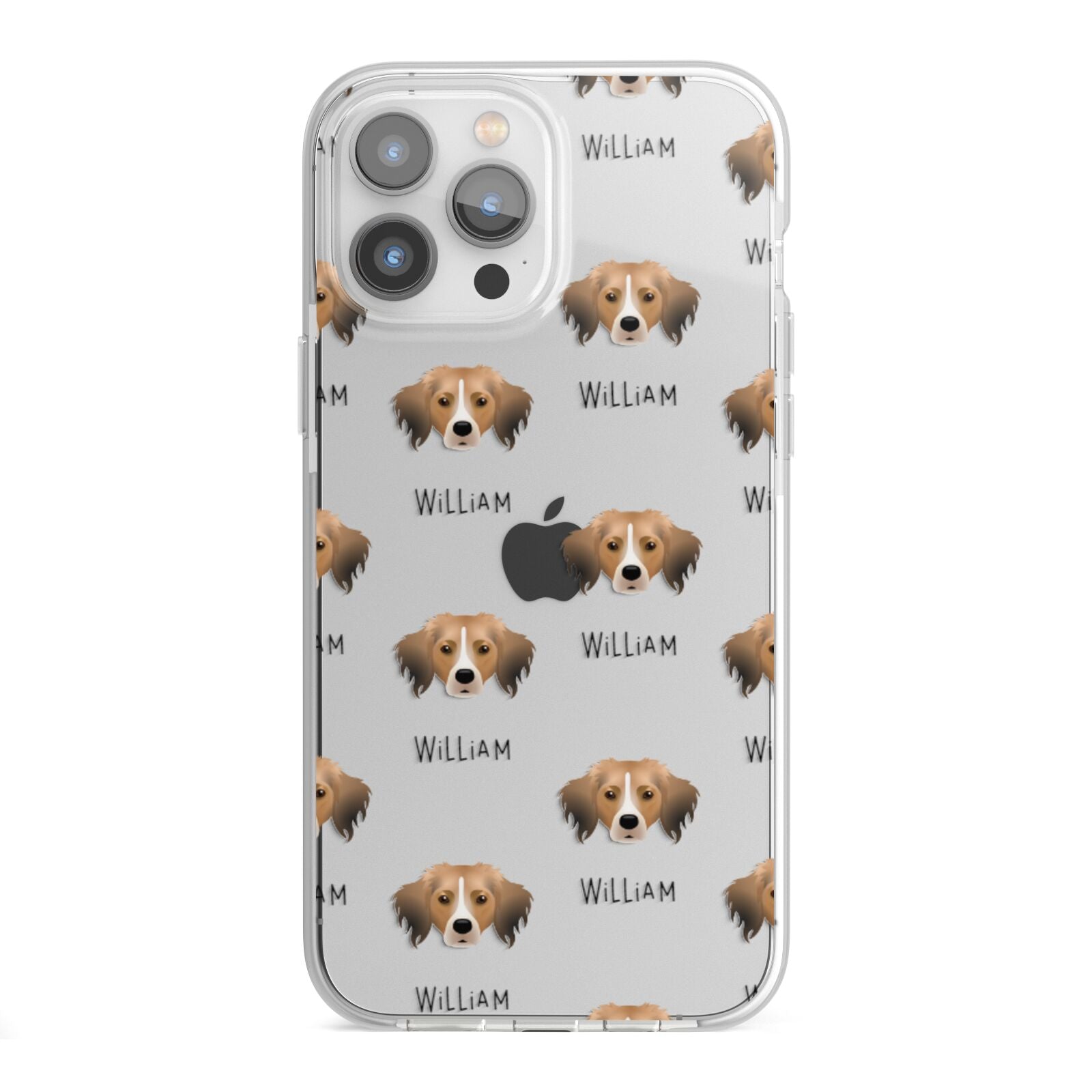 Kooikerhondje Icon with Name iPhone 13 Pro Max TPU Impact Case with White Edges