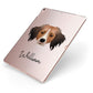 Kooikerhondje Personalised Apple iPad Case on Rose Gold iPad Side View