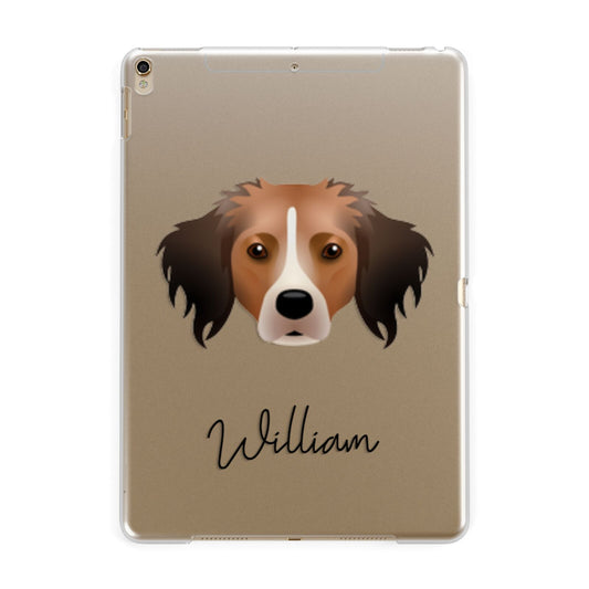 Kooikerhondje Personalised Apple iPad Gold Case