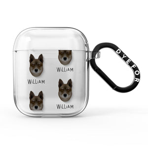 Korean Jindo Icon with Name AirPods Case