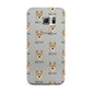 Korean Jindo Icon with Name Samsung Galaxy S6 Edge Case