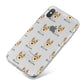 Korean Jindo Icon with Name iPhone X Bumper Case on Silver iPhone