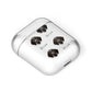 Korthals Griffon Icon with Name AirPods Case Laid Flat