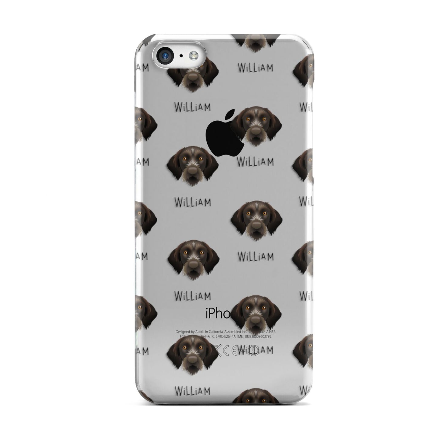 Korthals Griffon Icon with Name Apple iPhone 5c Case