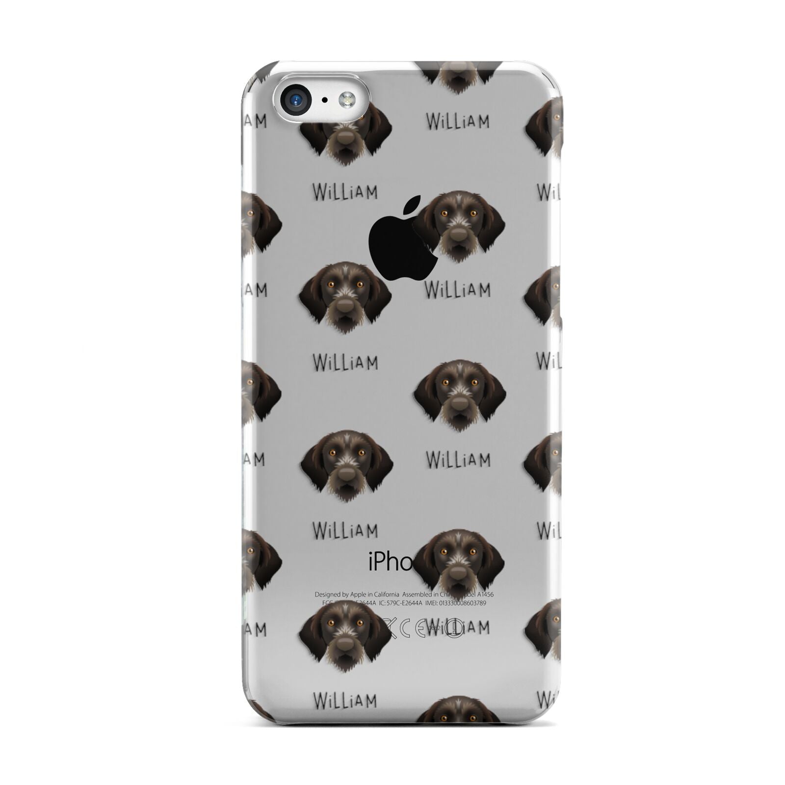 Korthals Griffon Icon with Name Apple iPhone 5c Case