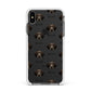 Korthals Griffon Icon with Name Apple iPhone Xs Max Impact Case White Edge on Black Phone
