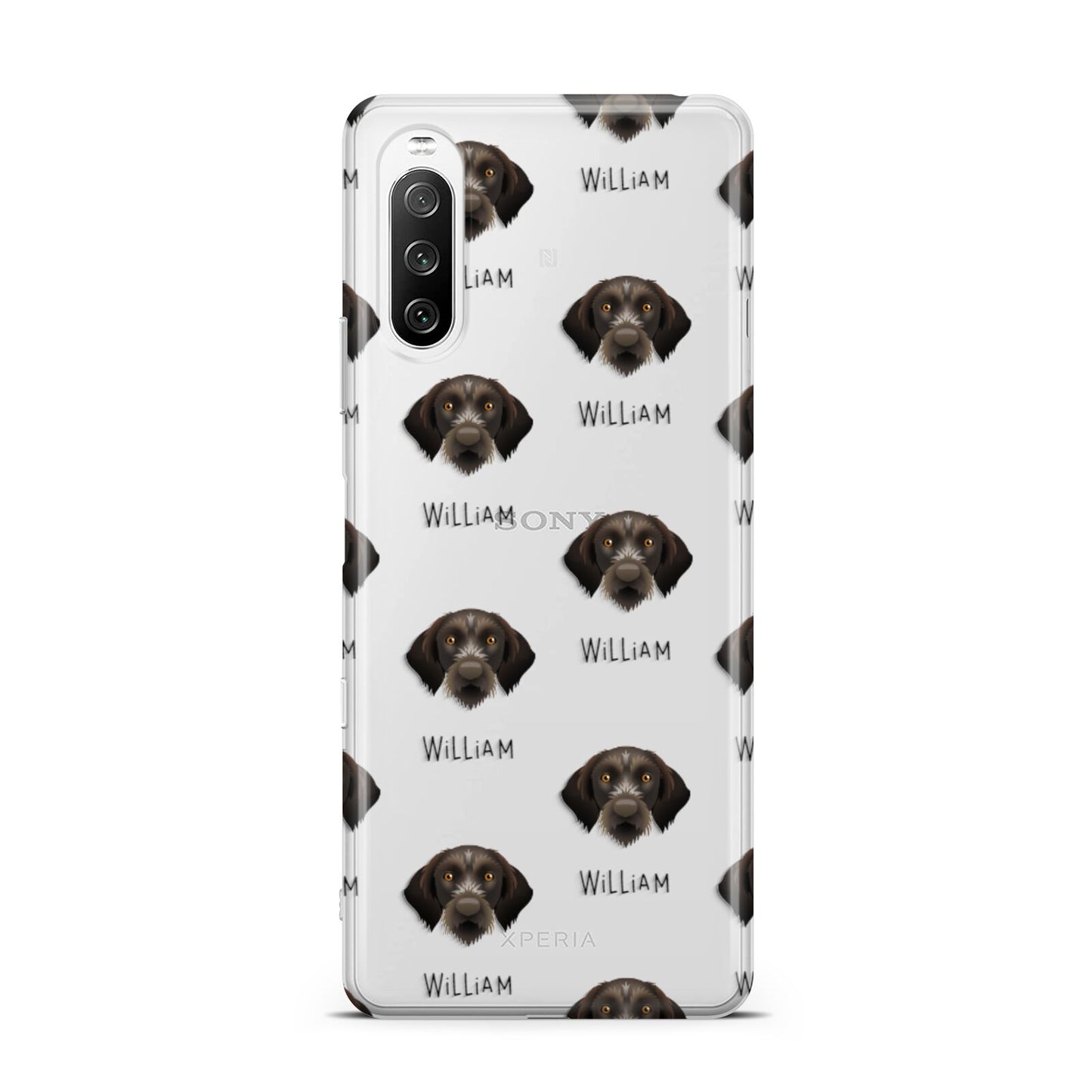 Korthals Griffon Icon with Name Sony Xperia 10 III Case
