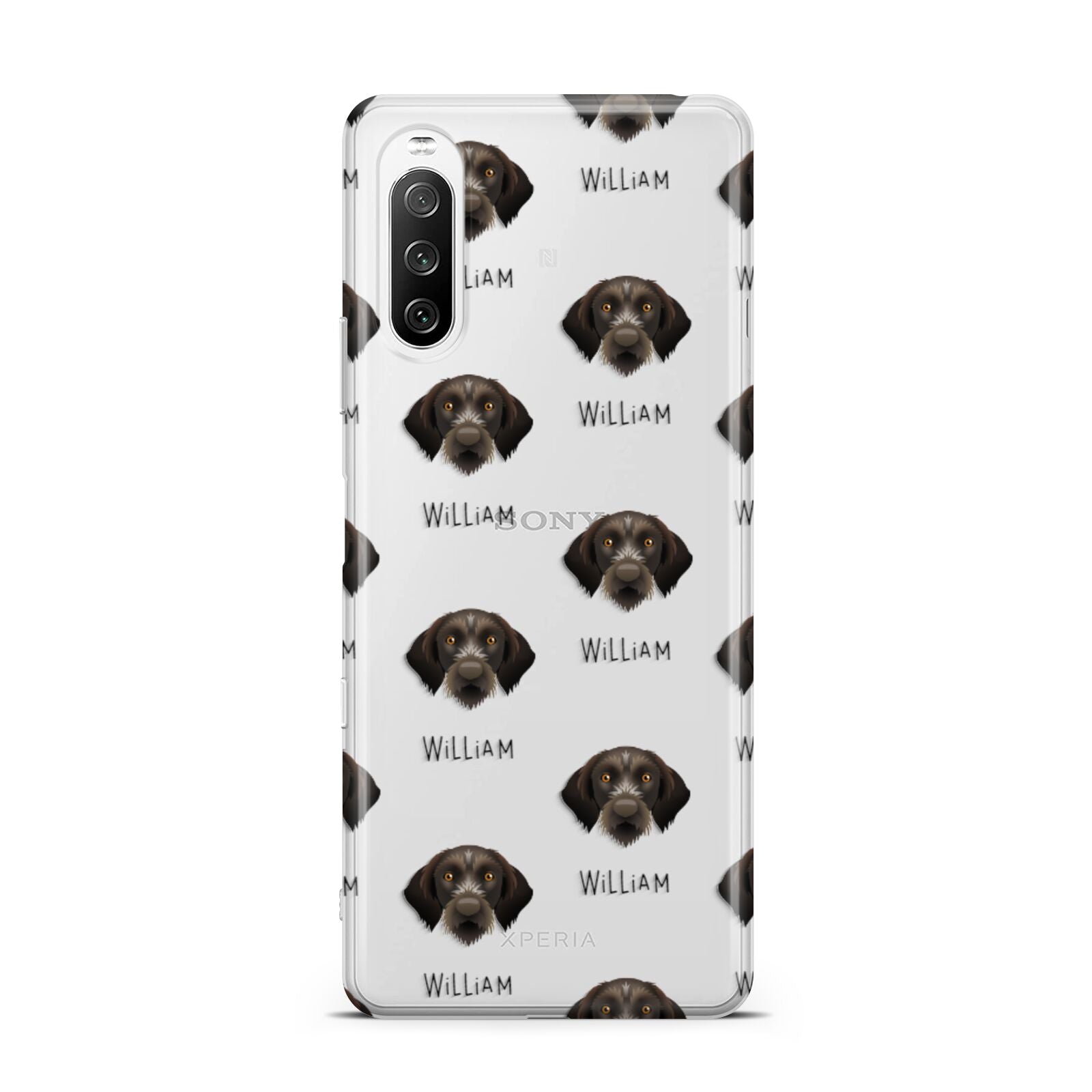Korthals Griffon Icon with Name Sony Xperia 10 III Case