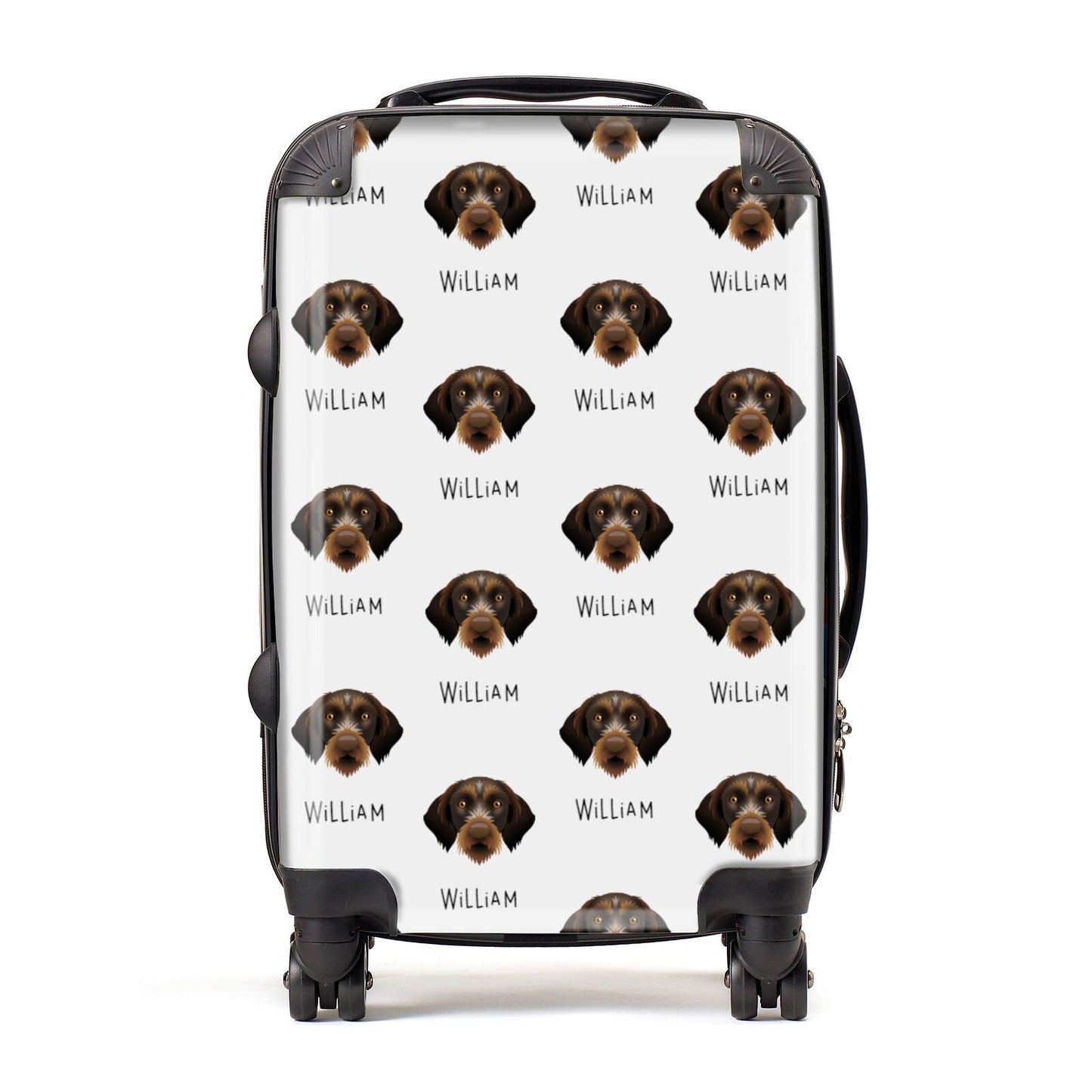 Korthals Griffon Icon with Name Suitcase