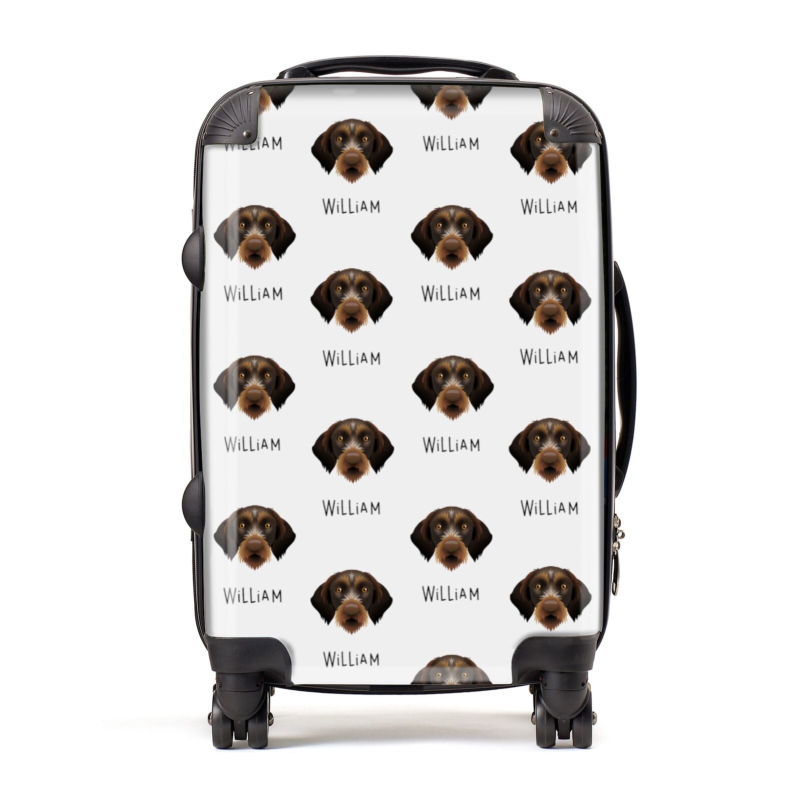 Korthals Griffon Icon with Name Suitcase
