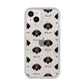 Korthals Griffon Icon with Name iPhone 14 Plus Glitter Tough Case Starlight