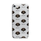 Korthals Griffon Icon with Name iPhone 7 Bumper Case on Silver iPhone