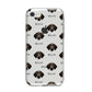 Korthals Griffon Icon with Name iPhone 8 Bumper Case on Silver iPhone