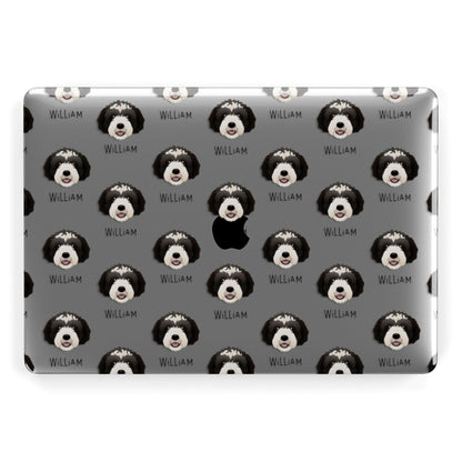 Labradoodle Icon with Name Apple MacBook Case