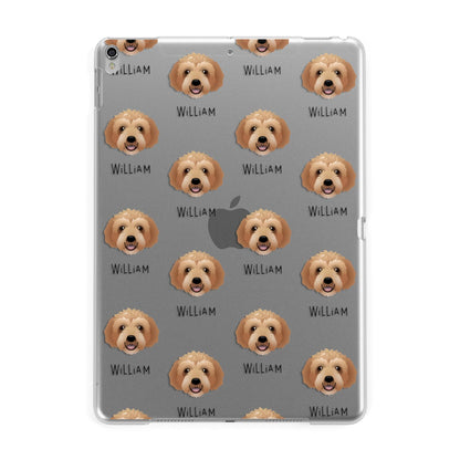 Labradoodle Icon with Name Apple iPad Silver Case