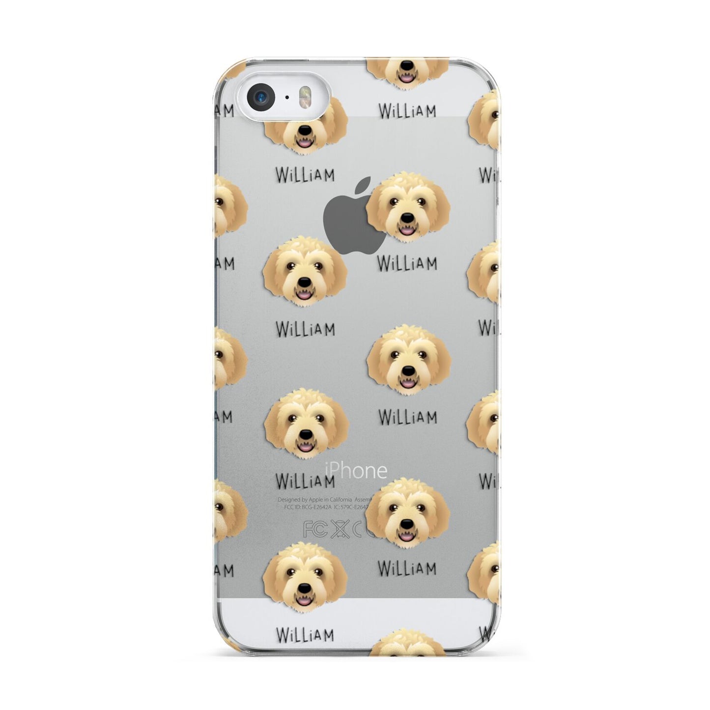 Labradoodle Icon with Name Apple iPhone 5 Case