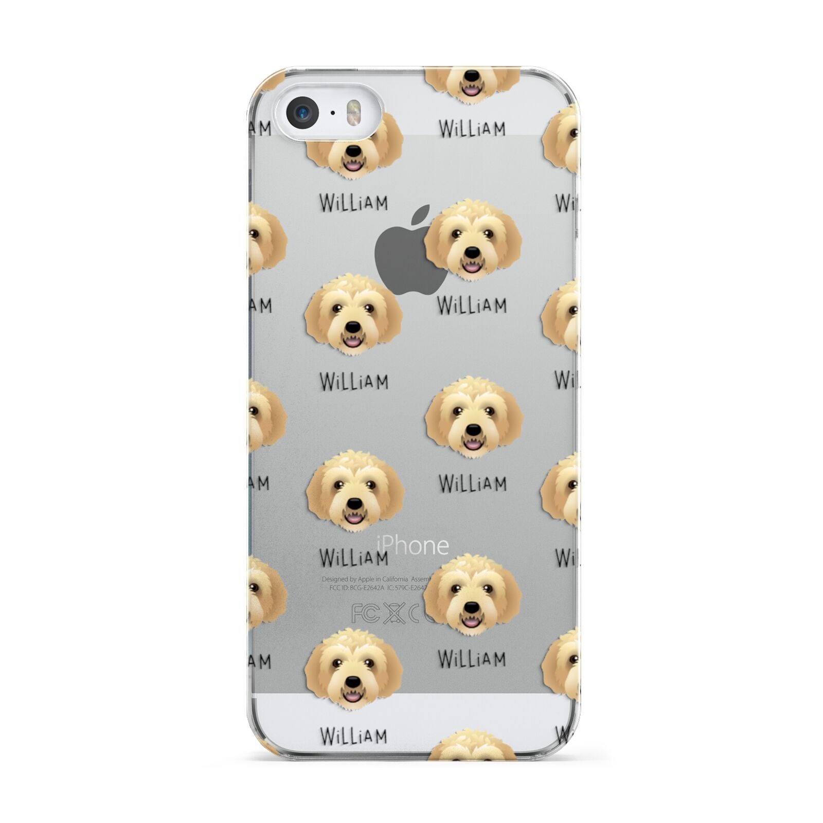 Labradoodle Icon with Name Apple iPhone 5 Case