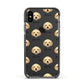 Labradoodle Icon with Name Apple iPhone Xs Impact Case Black Edge on Black Phone