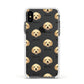 Labradoodle Icon with Name Apple iPhone Xs Impact Case White Edge on Black Phone