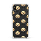 Labradoodle Icon with Name Apple iPhone Xs Max Impact Case White Edge on Black Phone