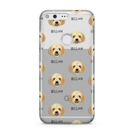 Labradoodle Icon with Name Google Pixel Case