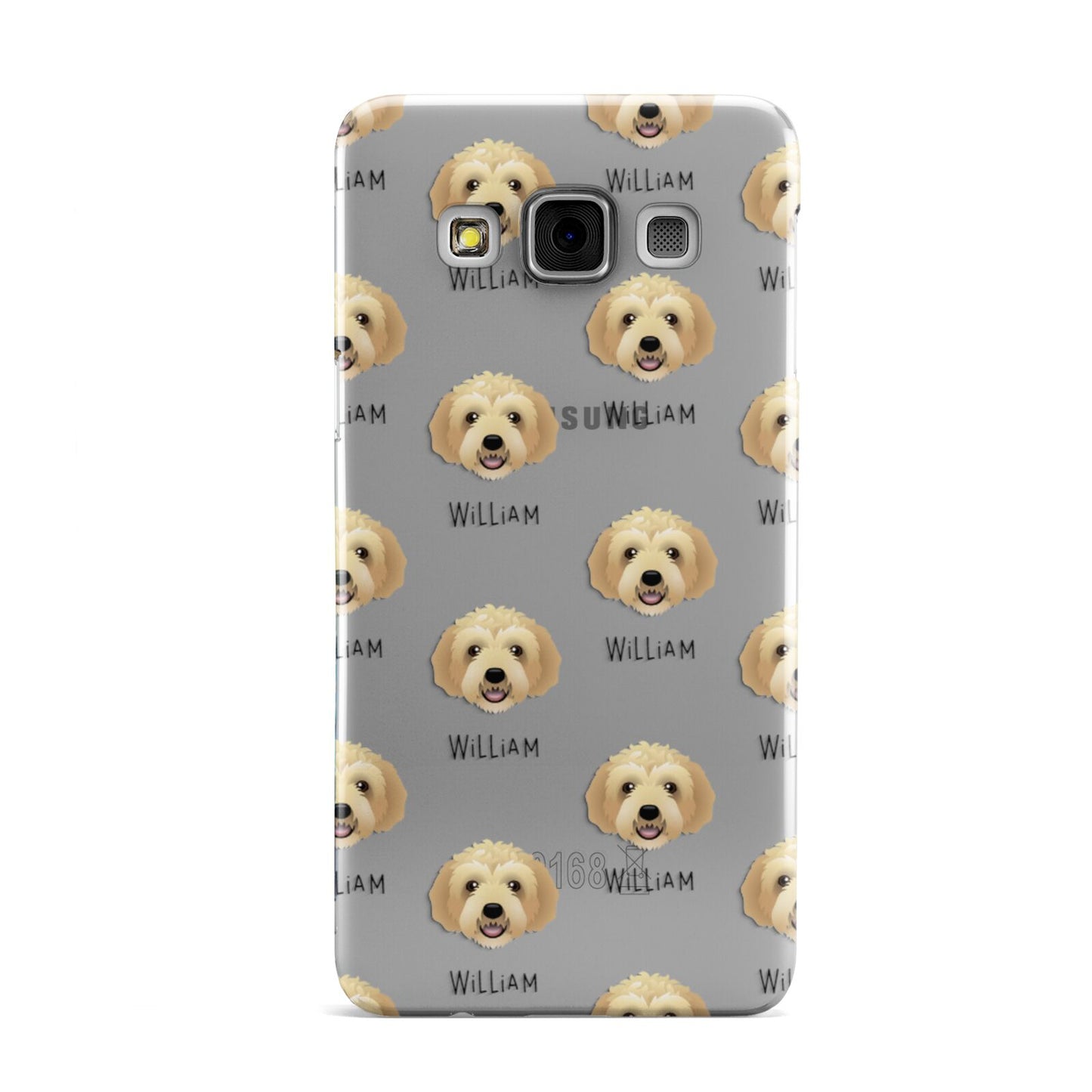 Labradoodle Icon with Name Samsung Galaxy A3 Case
