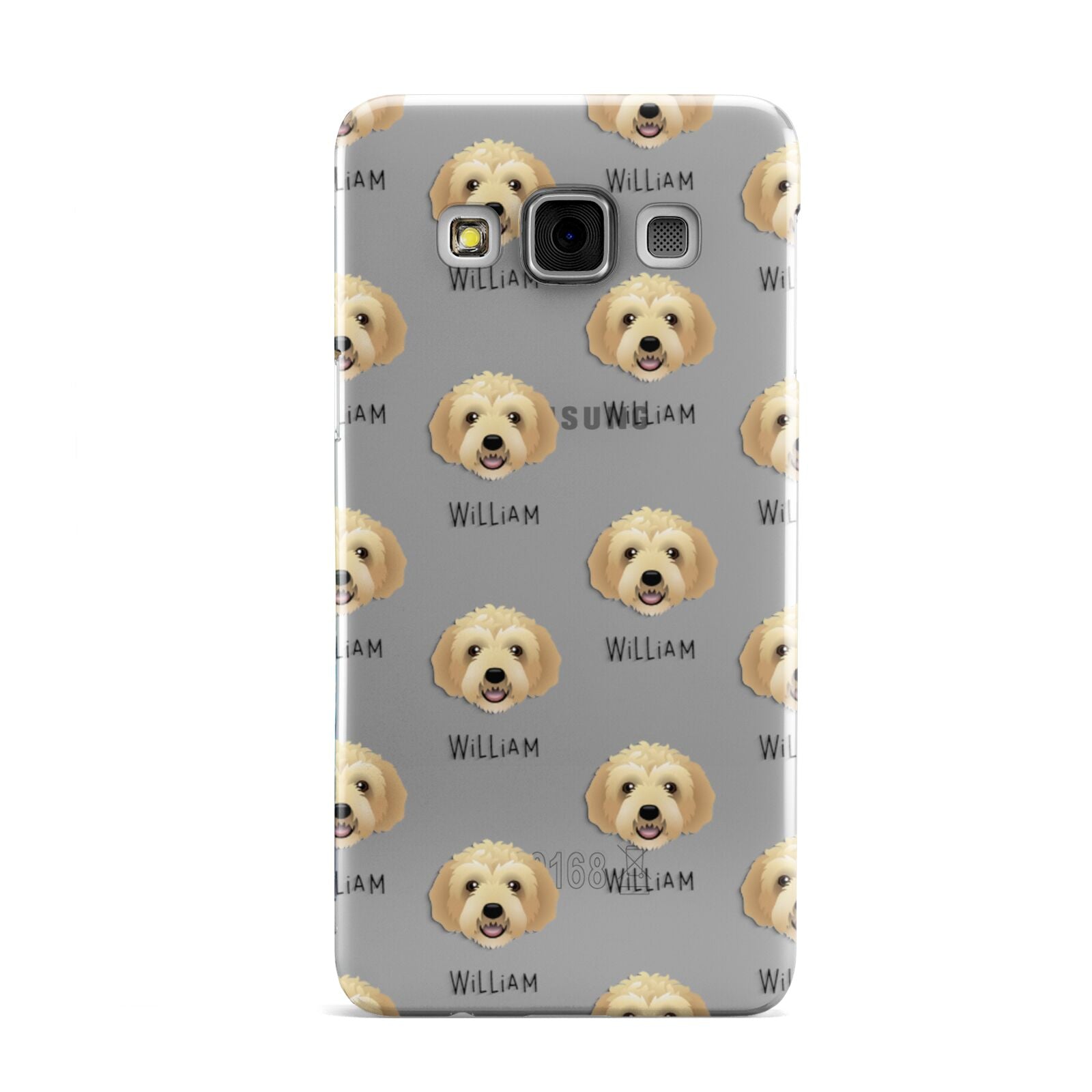 Labradoodle Icon with Name Samsung Galaxy A3 Case