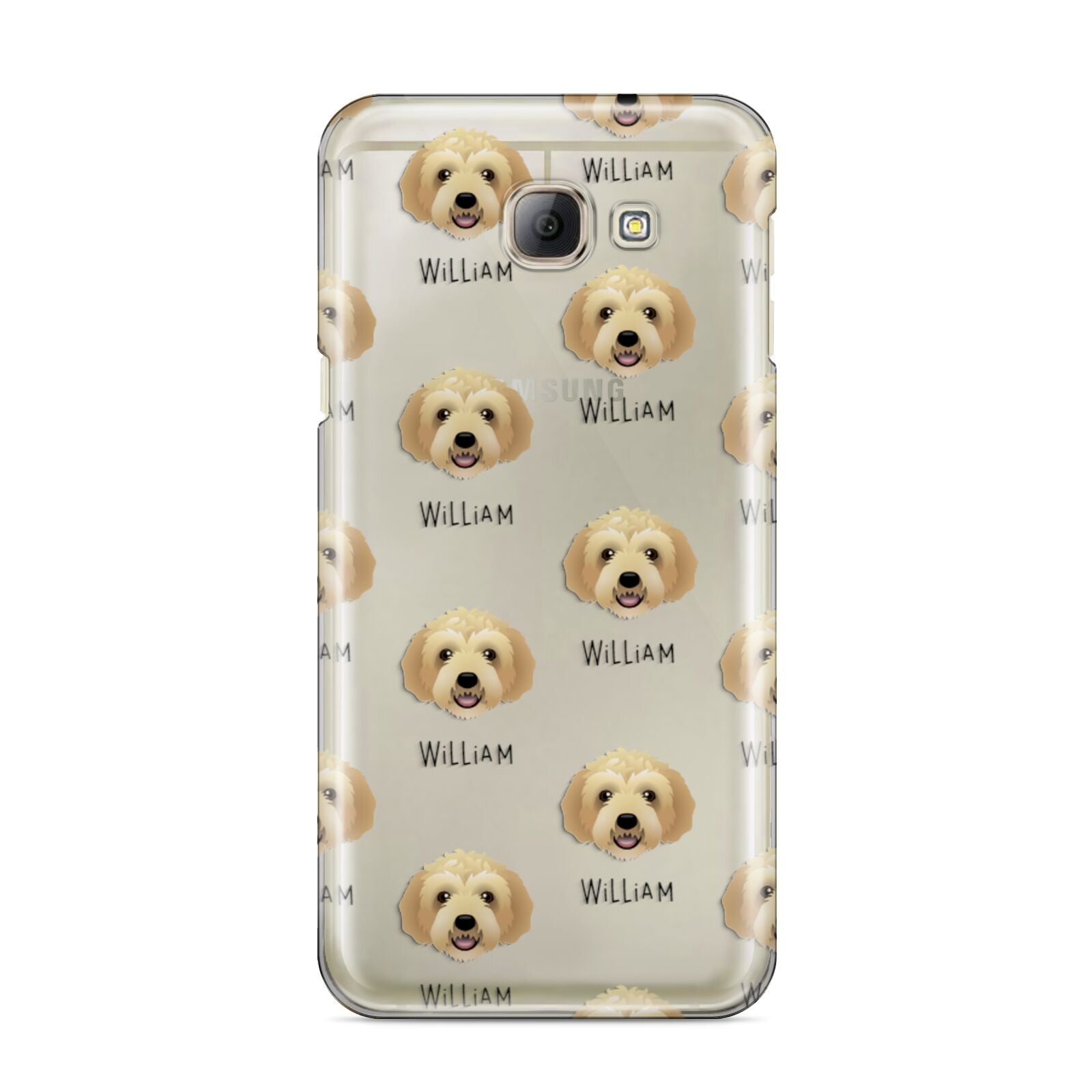 Labradoodle Icon with Name Samsung Galaxy A8 2016 Case