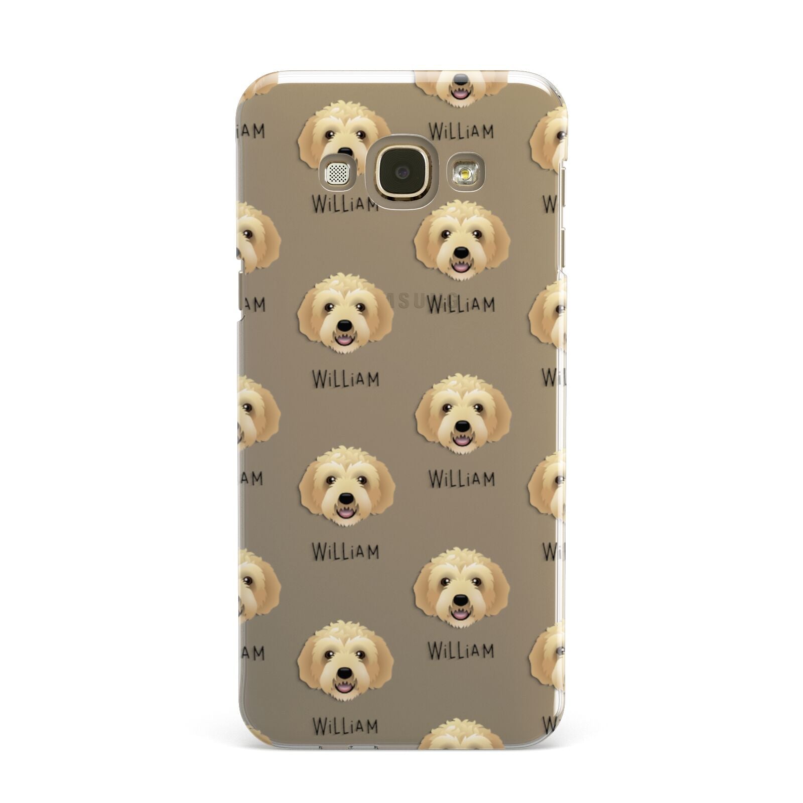 Labradoodle Icon with Name Samsung Galaxy A8 Case