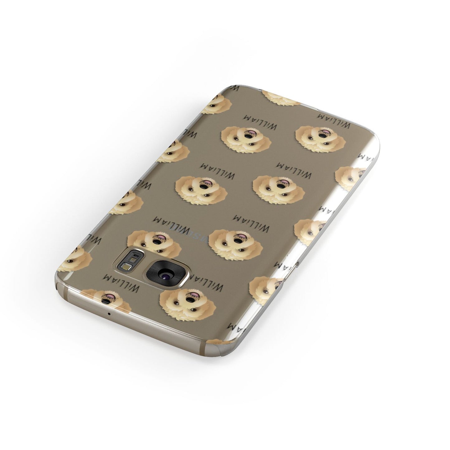 Labradoodle Icon with Name Samsung Galaxy Case Front Close Up