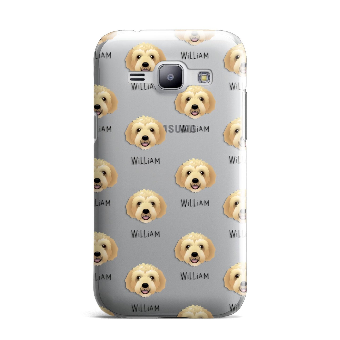 Labradoodle Icon with Name Samsung Galaxy J1 2015 Case