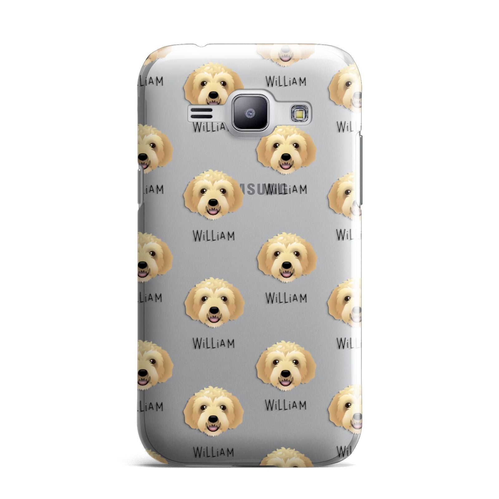 Labradoodle Icon with Name Samsung Galaxy J1 2015 Case