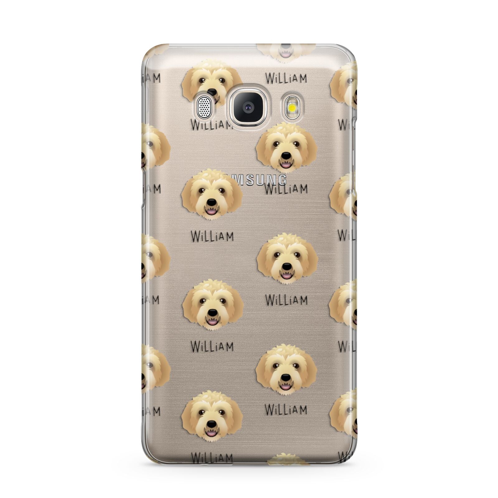 Labradoodle Icon with Name Samsung Galaxy J5 2016 Case