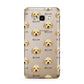 Labradoodle Icon with Name Samsung Galaxy J7 2016 Case on gold phone