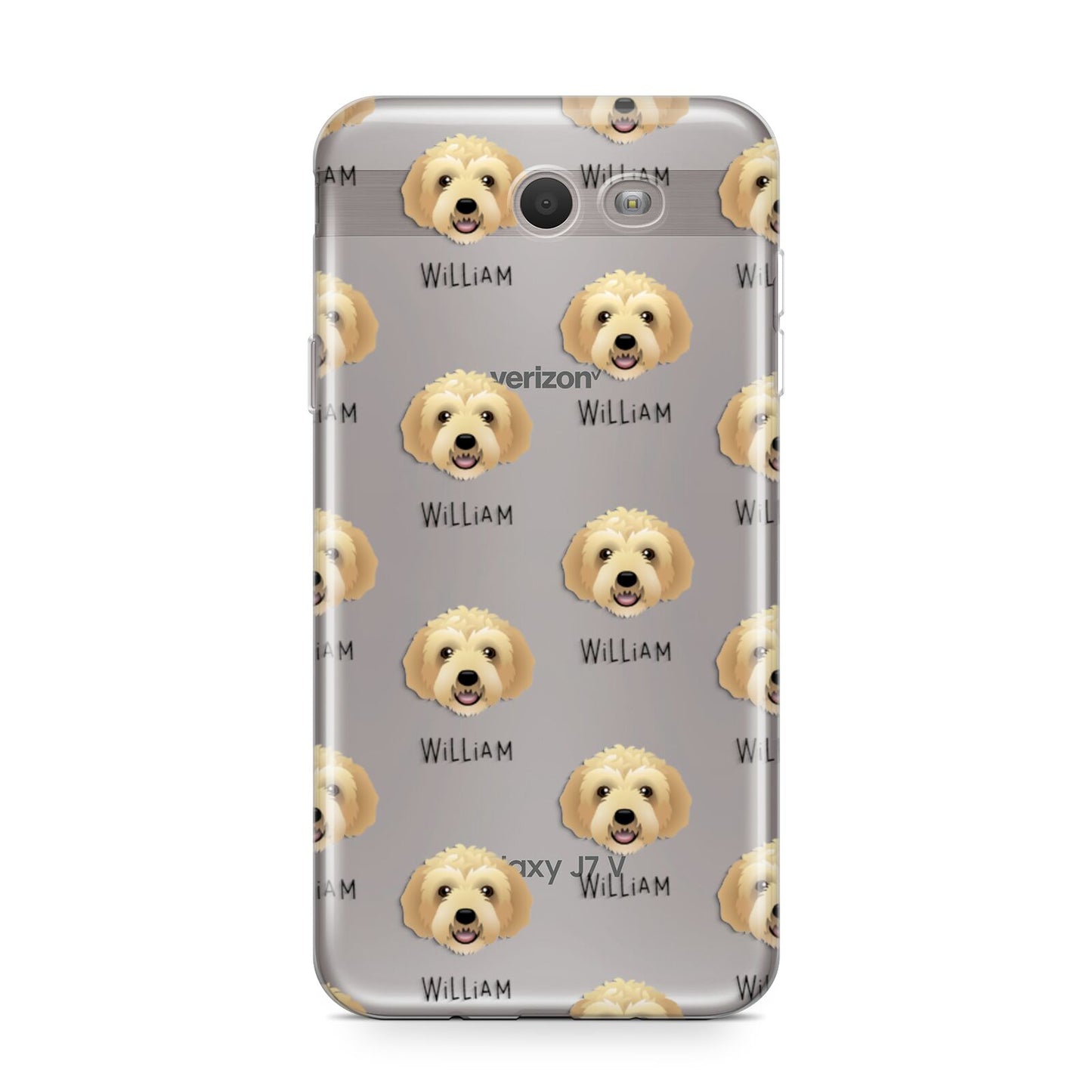 Labradoodle Icon with Name Samsung Galaxy J7 2017 Case