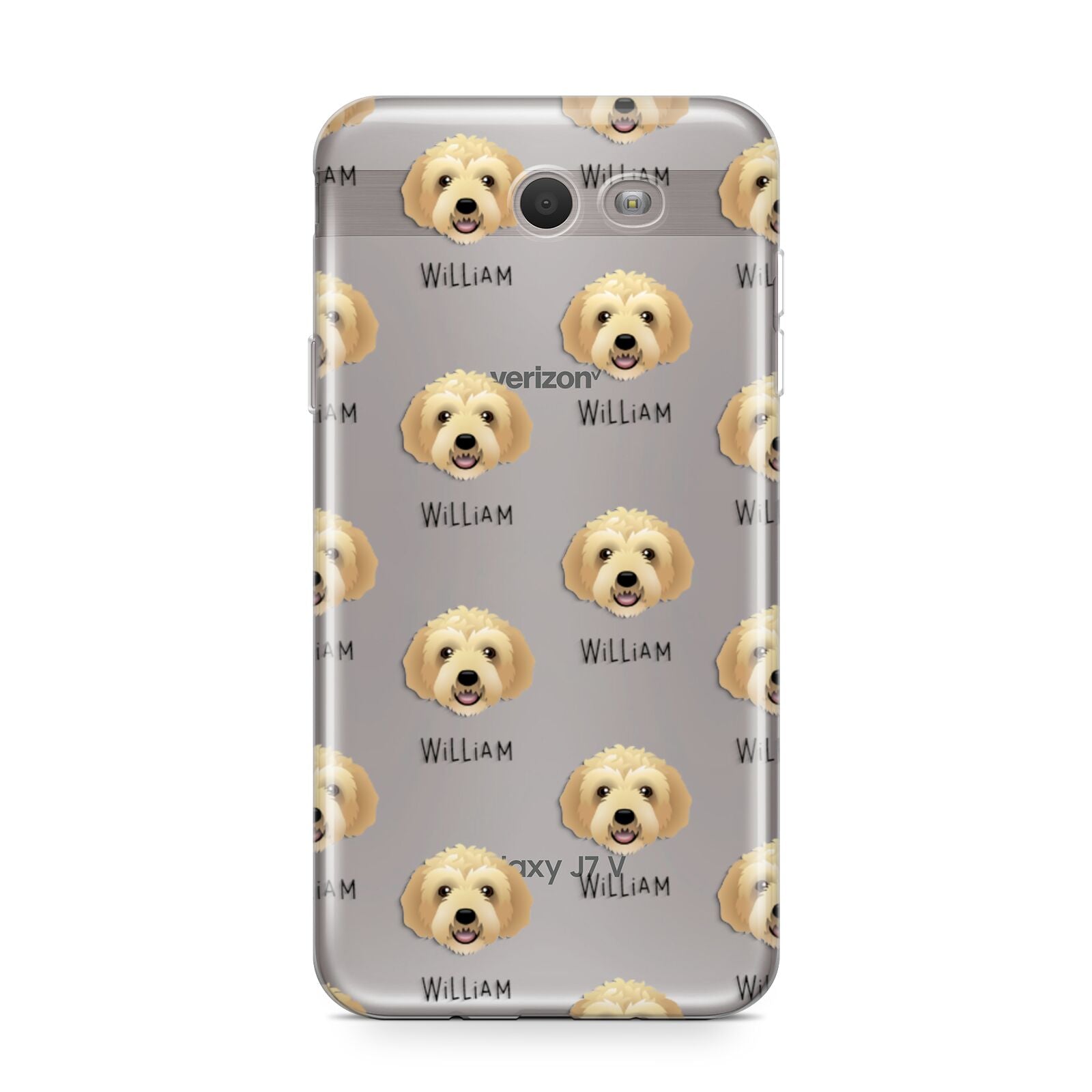 Labradoodle Icon with Name Samsung Galaxy J7 2017 Case