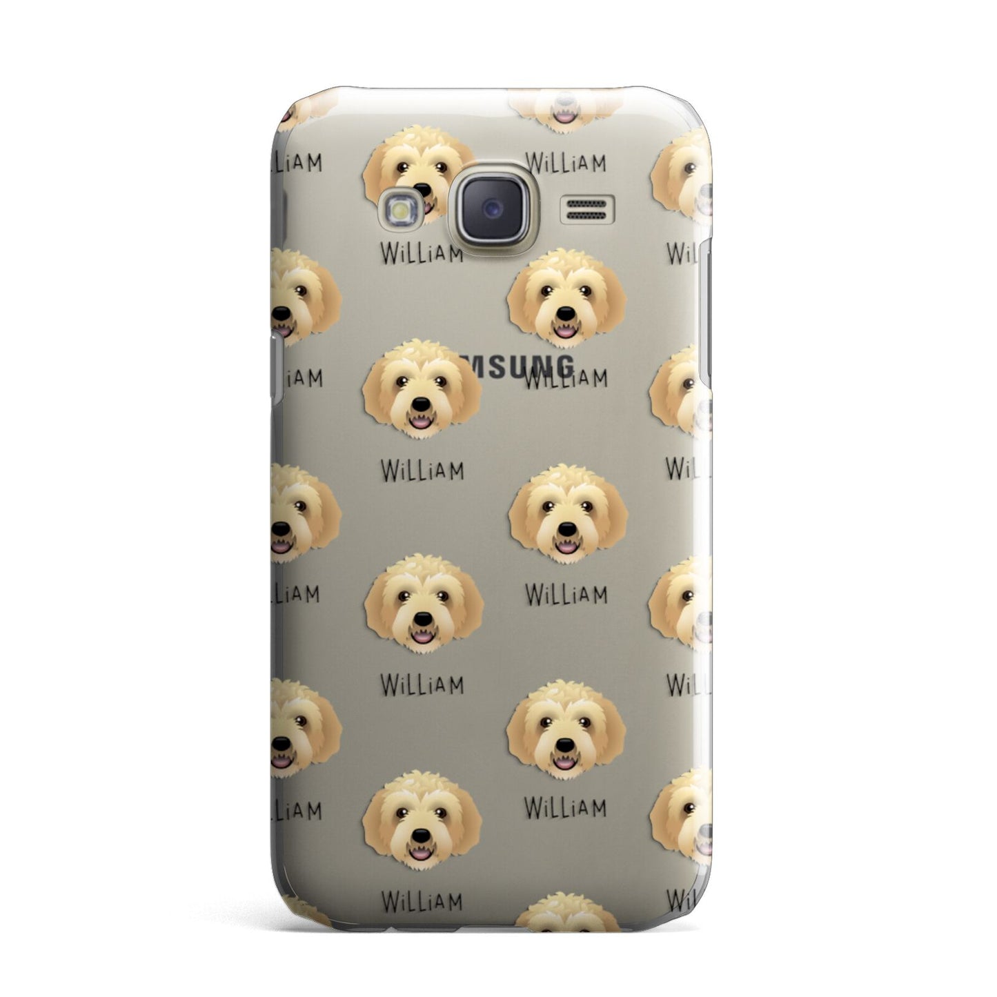 Labradoodle Icon with Name Samsung Galaxy J7 Case