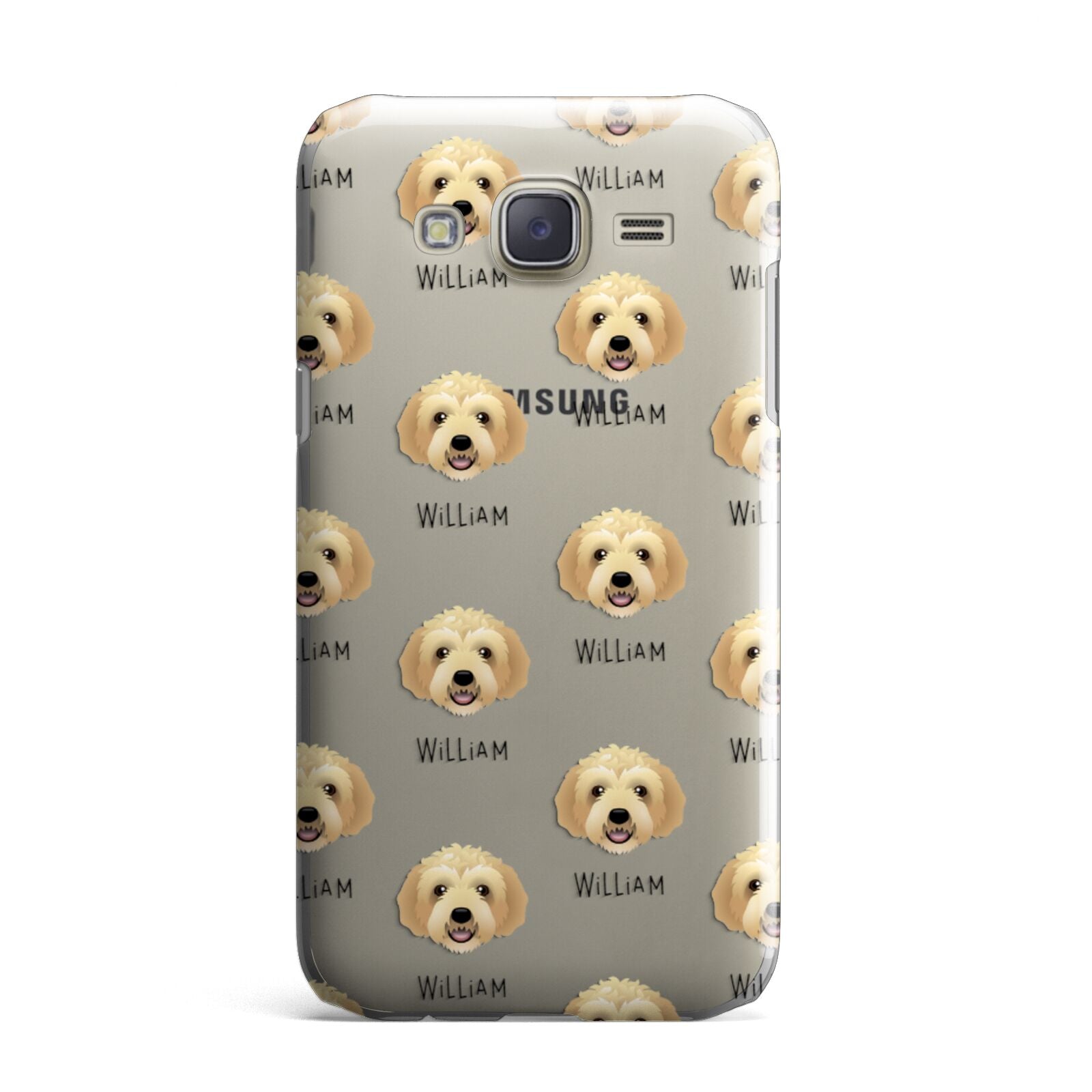 Labradoodle Icon with Name Samsung Galaxy J7 Case