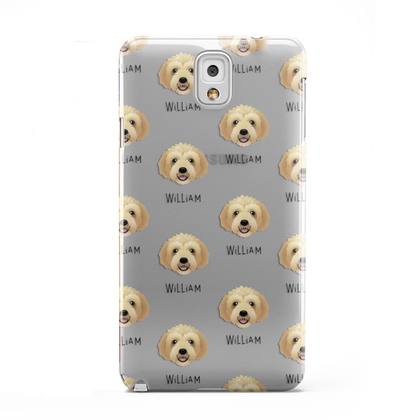 Labradoodle Icon with Name Samsung Galaxy Note 3 Case