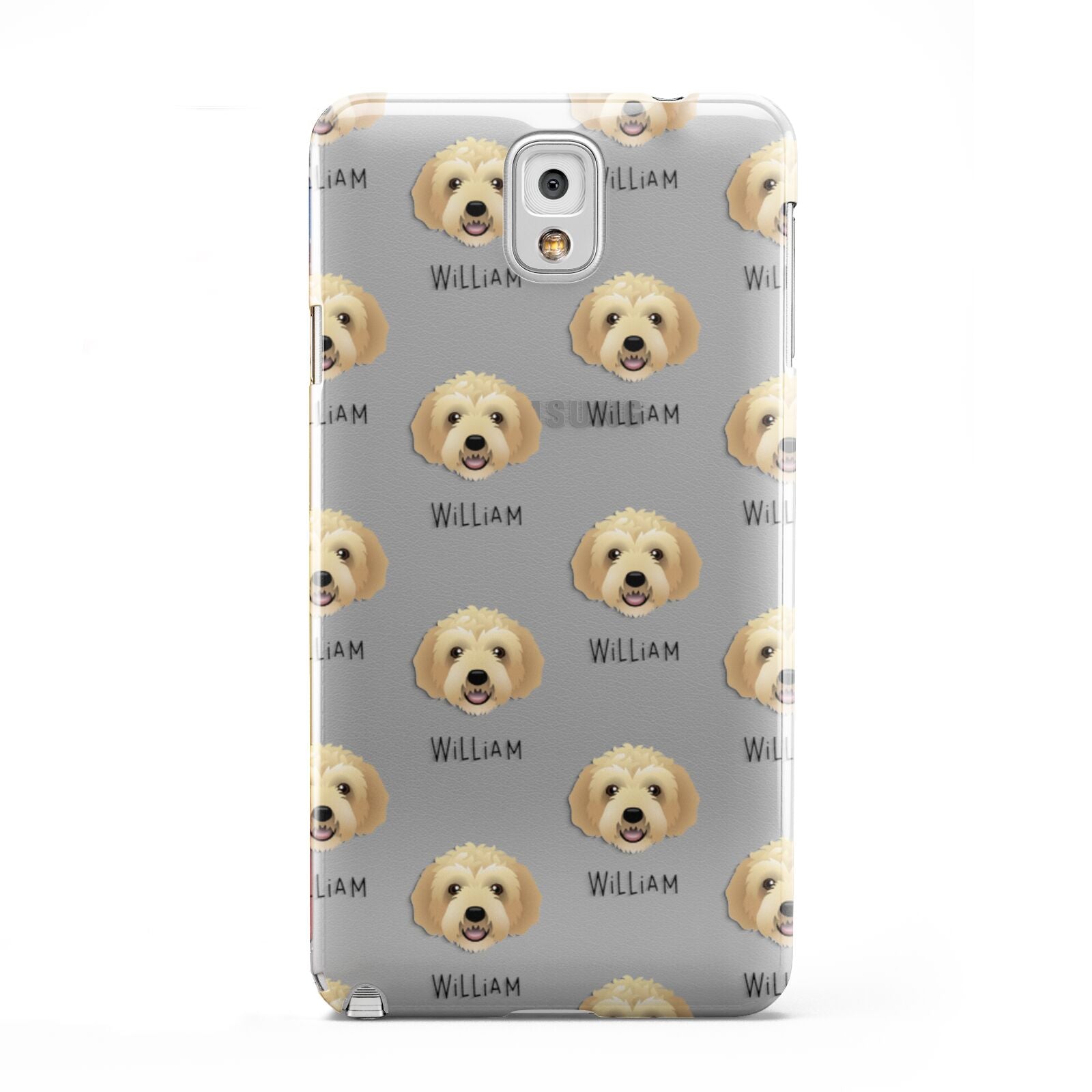 Labradoodle Icon with Name Samsung Galaxy Note 3 Case