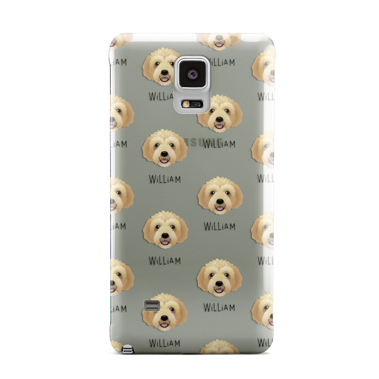 Labradoodle Icon with Name Samsung Galaxy Note 4 Case