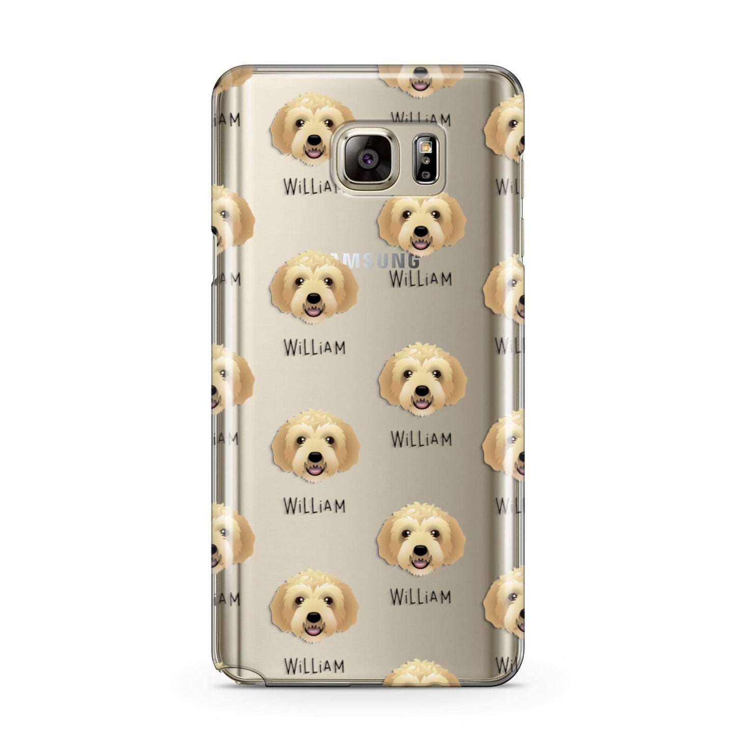 Labradoodle Icon with Name Samsung Galaxy Note 5 Case